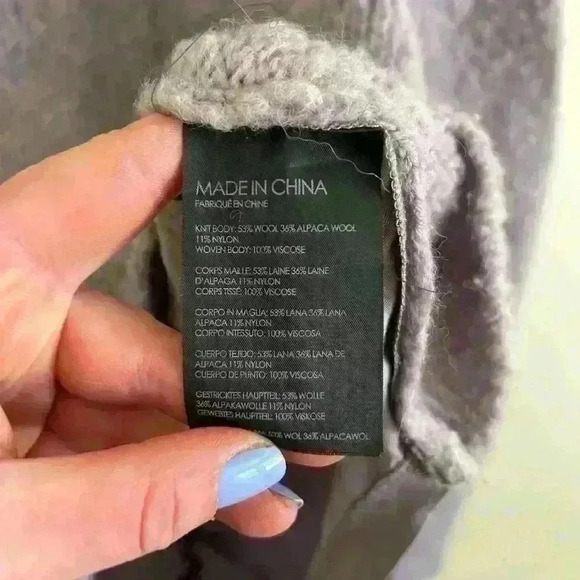 Club Monaco Hilo Purple Wool Alpaca Sweater Size Small Women’s Mockneck - Picture 4 of 5